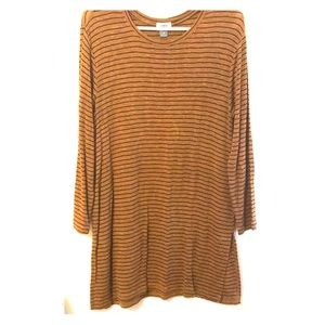 Striped tee shirt dress